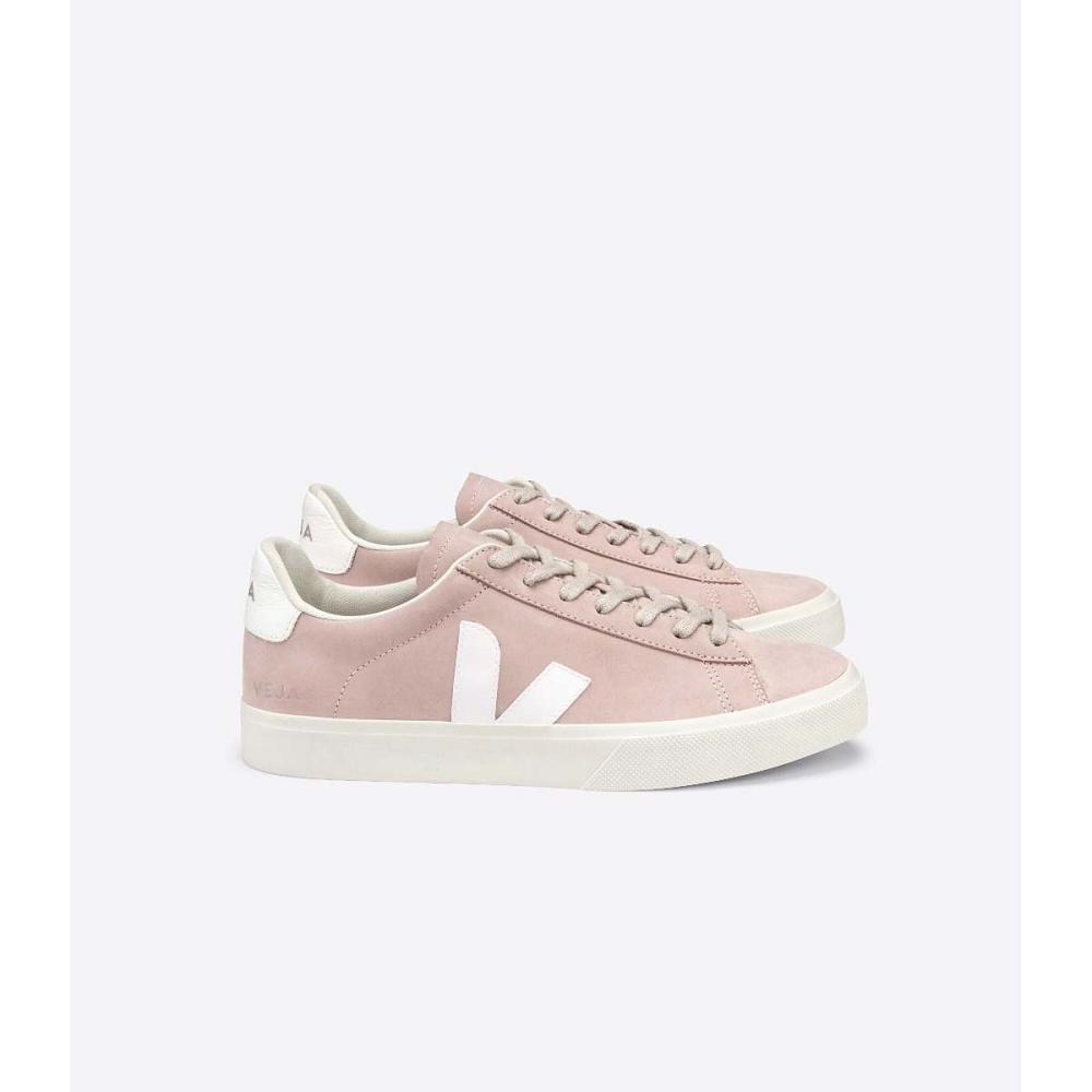 Veja CAMPO NUBUCK Low Tops Sneakers Dame Rosa | NO 599SGL